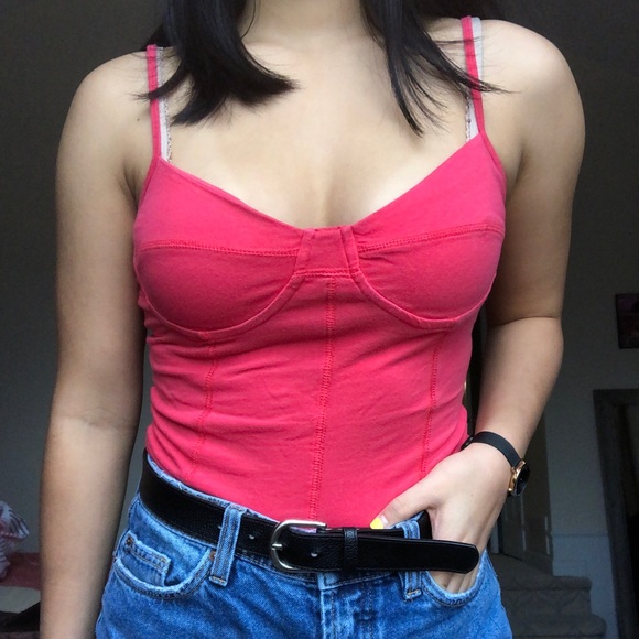 Red bustier top - Picture 1 of 2
